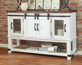Valebeck White/Brown Dining Server from Ashley Furniture - Luna Furniture