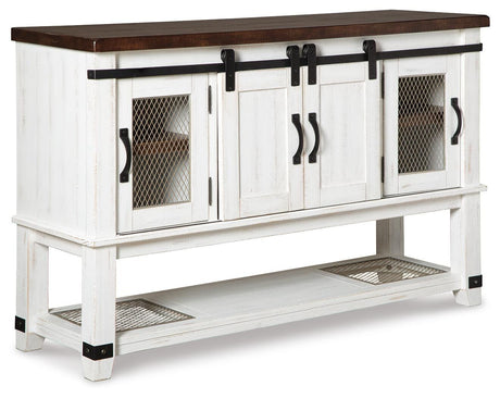 Valebeck White/Brown Dining Server from Ashley - Luna Furniture