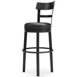 Valebeck Black Bar Height Barstool from Ashley - Luna Furniture