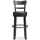 Valebeck Black Bar Height Barstool from Ashley - Luna Furniture