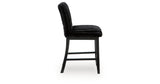 Mervannie Gray/Black Counter Height Barstool, Set of 2 from Ashley Furniture - Luna Furniture