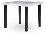 Mervannie Gray/Black Counter Height Dining Table and 4 Barstools from Ashley - Luna Furniture
