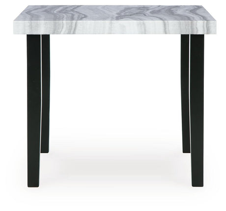 Mervannie Gray/Black Counter Height Dining Table from Ashley Furniture - Luna Furniture