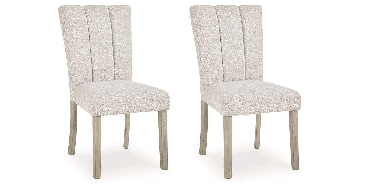 Larawyn Bisque Dining Chair, Set of 2 from Ashley Furniture - Luna Furniture