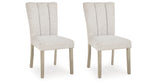 Larawyn Bisque Dining Chair, Set of 2 from Ashley Furniture - Luna Furniture