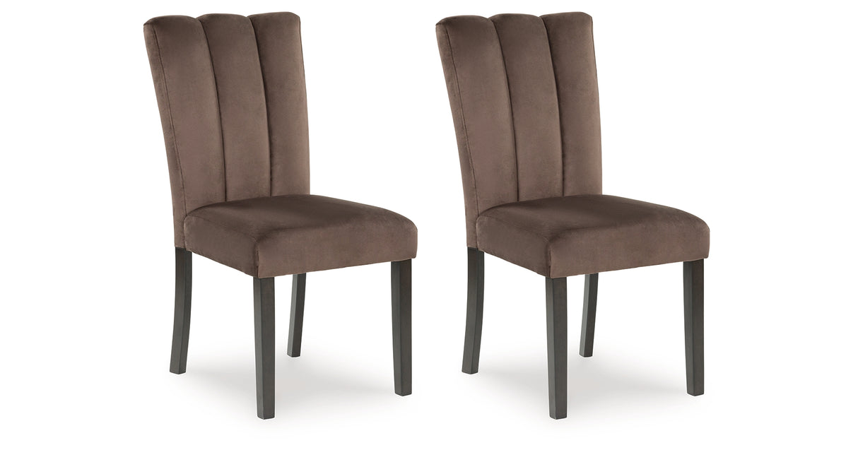 Jeshina Mocha Dining Chair, Set of 2 from Ashley Furniture - Luna Furniture