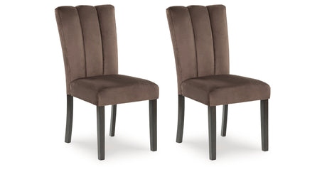 Jeshina Mocha Dining Chair, Set of 2 from Ashley Furniture - Luna Furniture