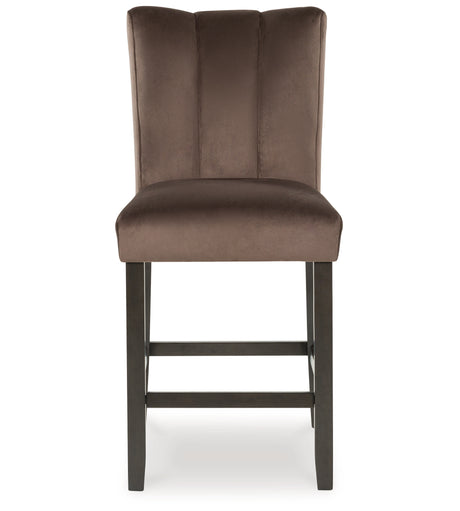 Jeshina Mocha Counter Height Barstool, Set of 2 from Ashley - Luna Furniture