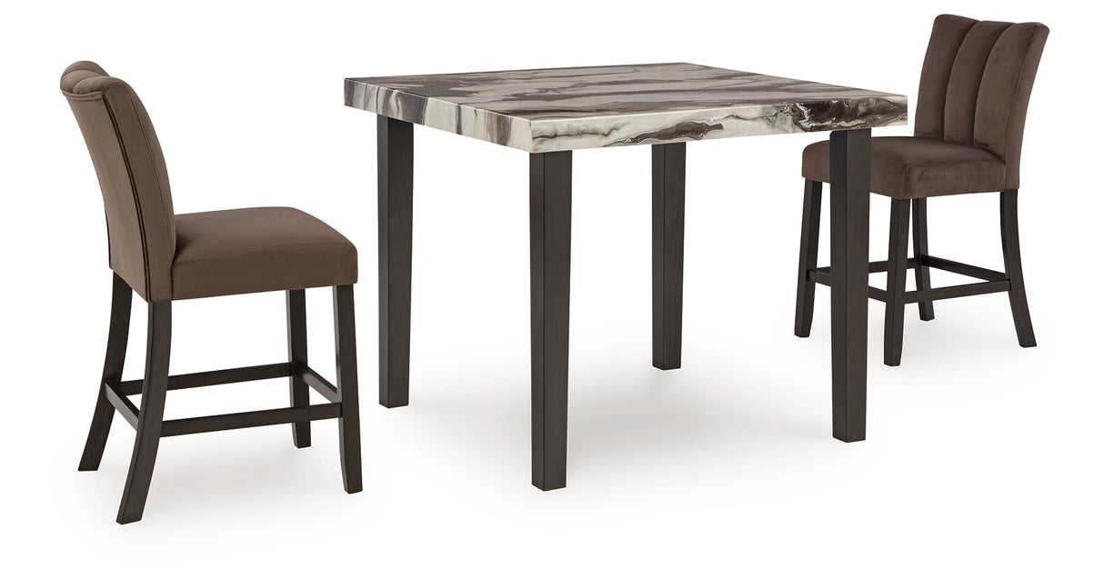 Jeshina Counter Height Dining Table and 2 Barstools from Ashley - Luna Furniture