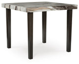 Jeshina Dark Brown Counter Height Dining Table and 4 Barstools from Ashley Furniture - Luna Furniture