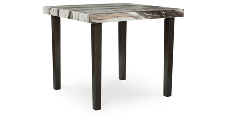 Jeshina Dark Brown/Beige Counter Height Dining Table from Ashley - Luna Furniture