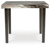 Jeshina Dark Brown Counter Height Dining Table and 4 Barstools from Ashley Furniture - Luna Furniture