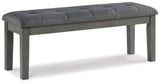 Hallanden Gray Extendable Dining Set from Ashley Furniture - Luna Furniture