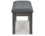 Hallanden Two-tone Gray 50" Dining Bench from Ashley Furniture - Luna Furniture