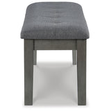 Hallanden Two-tone Gray 50" Dining Bench from Ashley Furniture - Luna Furniture