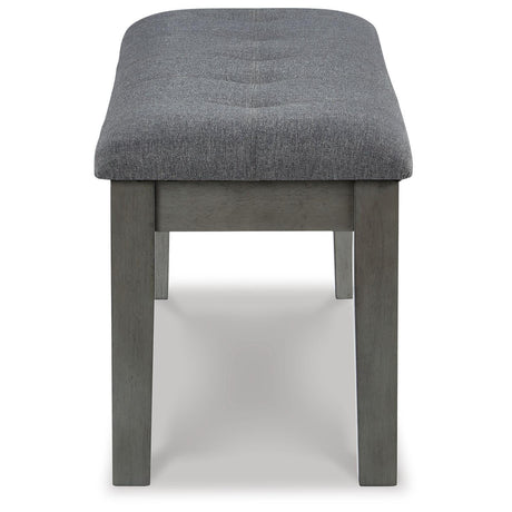 Hallanden Two-tone Gray 50" Dining Bench from Ashley Furniture - Luna Furniture