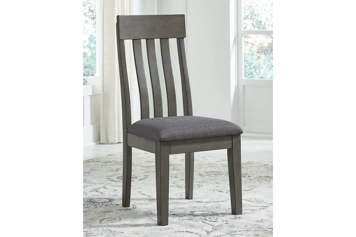 Hallanden Two-tone Gray Dining Table and 4 Chairs from Ashley Furniture - Luna Furniture