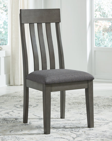 Hallanden Dining Table and 6 Chairs with Storage in Gray from Ashley - Luna Furniture