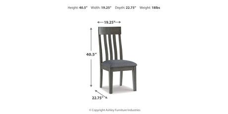 Hallanden Two-tone Gray Dining Chair, Set of 2 from Ashley - Luna Furniture