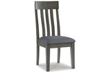 Hallanden Two-tone Gray Dining Table, 4 Chairs, and Bench from Ashley Furniture - Luna Furniture