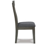 Hallanden Gray Dining Table and 6 Chairs with Server from Ashley Furniture - Luna Furniture