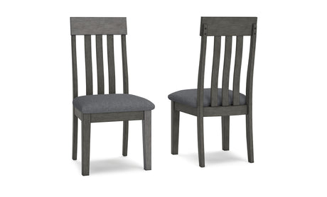 Hallanden Two-tone Gray Dining Chair, Set of 2 from Ashley - Luna Furniture