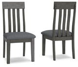 Hallanden Two-tone Gray Dining Chair, Set of 2 from Ashley Furniture - Luna Furniture