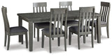 Hallanden Gray Extendable Dining Set from Ashley - Luna Furniture