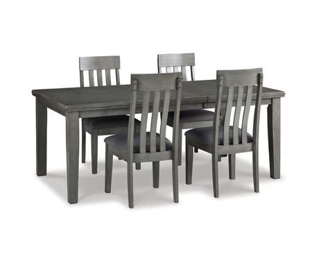 Hallanden Gray Extendable Dining Set from Ashley - Luna Furniture
