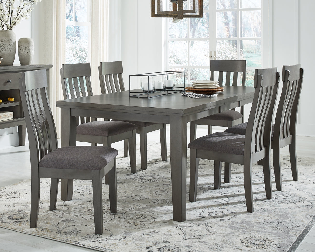 Hallanden Gray Dining Extension Table from Ashley - Luna Furniture