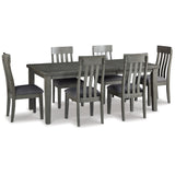 Hallanden Gray Extendable Dining Set from Ashley - Luna Furniture
