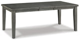 Hallanden Gray Extendable Dining Set from Ashley Furniture - Luna Furniture