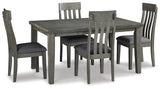 Hallanden Gray Extendable Dining Set from Ashley - Luna Furniture