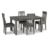 Hallanden Two-tone Gray Dining Table and 4 Chairs from Ashley - Luna Furniture
