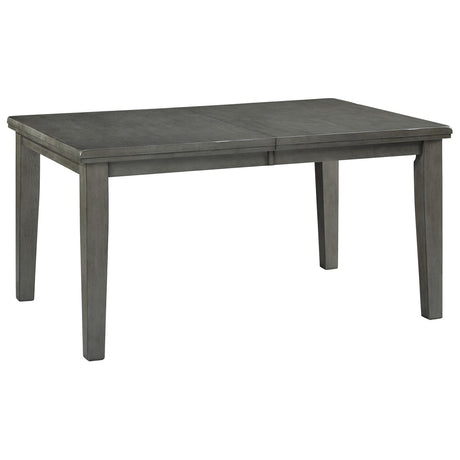 Hallanden Gray Dining Extension Table from Ashley - Luna Furniture