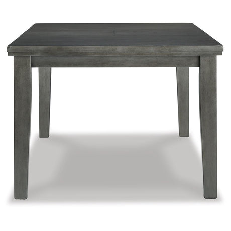 Hallanden Two-tone Gray Dining Table and 6 Chairs with Storage from Ashley - Luna Furniture