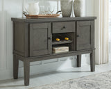 Hallanden Gray Dining Server from Ashley - Luna Furniture