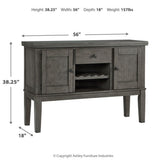 Hallanden Gray Dining Server from Ashley Furniture - Luna Furniture