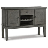 Hallanden Gray Dining Server from Ashley Furniture - Luna Furniture