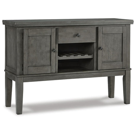 Hallanden Gray Dining Server from Ashley - Luna Furniture