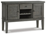 Hallanden Gray Dining Server from Ashley Furniture - Luna Furniture