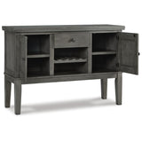 Hallanden Gray Dining Server from Ashley Furniture - Luna Furniture