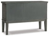 Hallanden Two-tone Gray Dining Table and 6 Chairs with Storage from Ashley Furniture - Luna Furniture