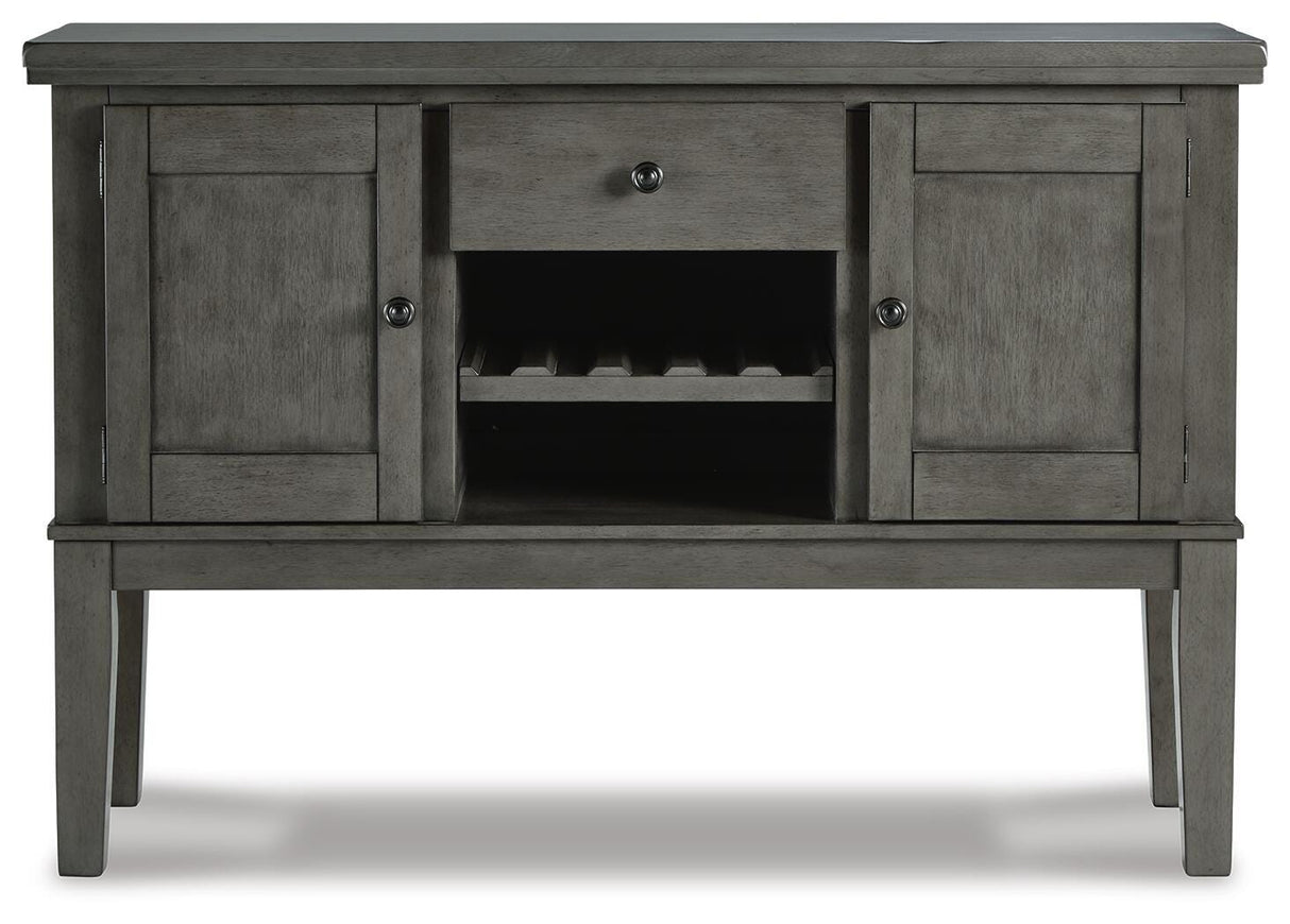 Hallanden Gray Dining Server from Ashley Furniture - Luna Furniture