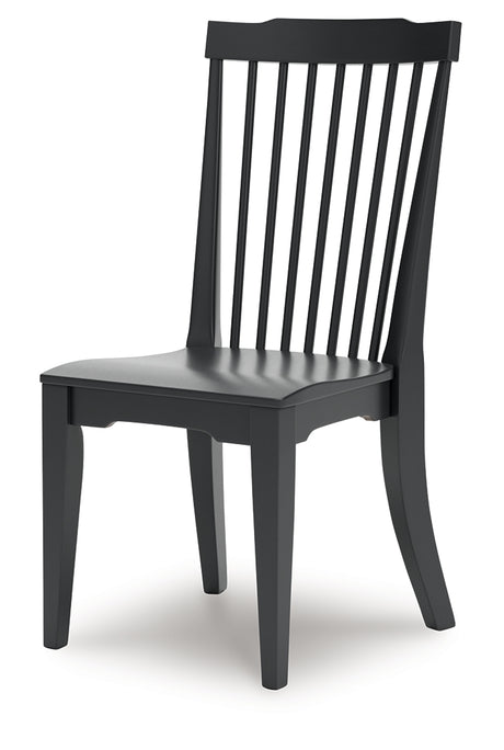 Brenkerton Black Dining Table and 6 Chairs from Ashley - Luna Furniture