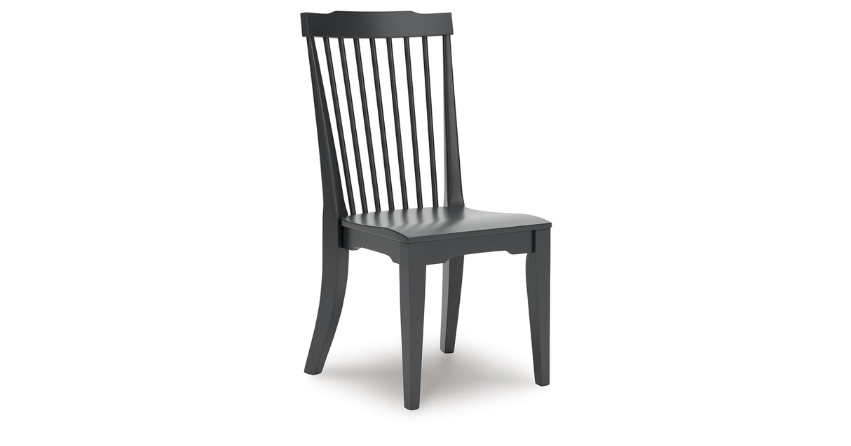 Brenkerton Black Dining Chair, Set of 2 from Ashley - Luna Furniture