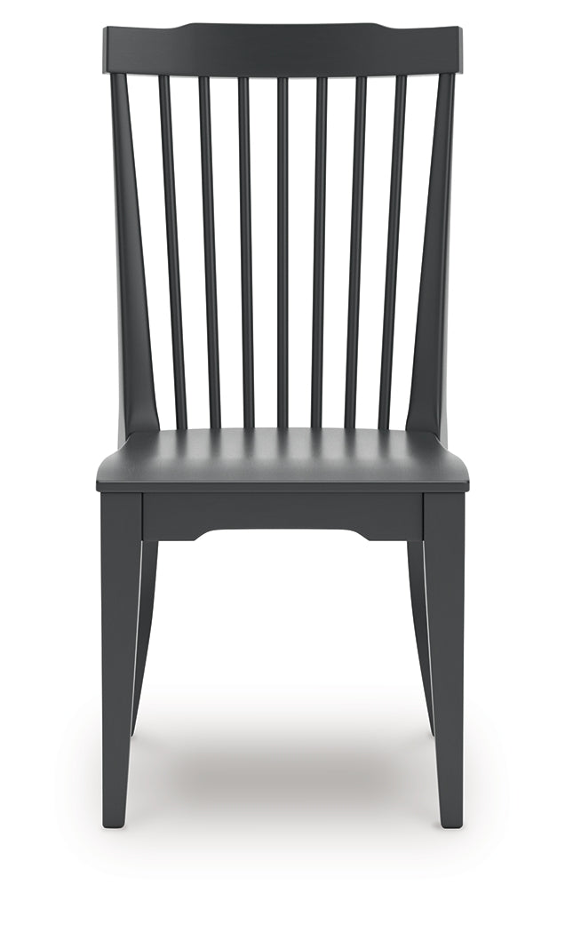 Brenkerton Black Dining Table and 4 Chairs from Ashley - Luna Furniture