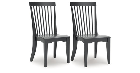 Brenkerton Black Dining Chair, Set of 2 from Ashley - Luna Furniture