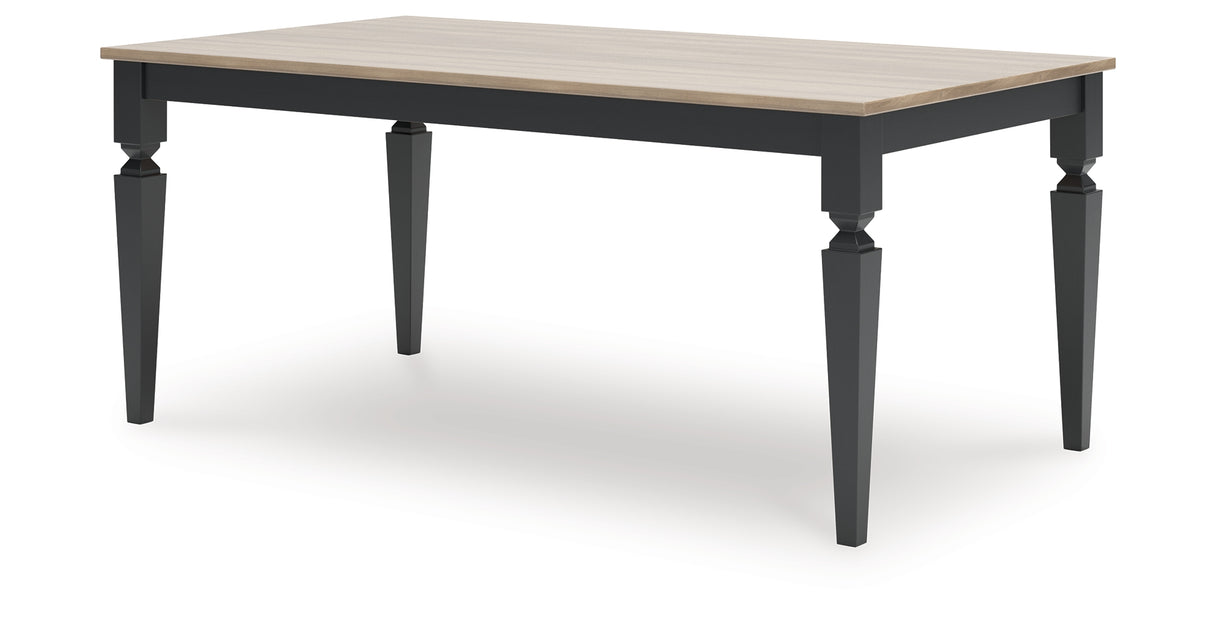 Brenkerton Grayish Brown/Black Dining Table from Ashley Furniture - Luna Furniture