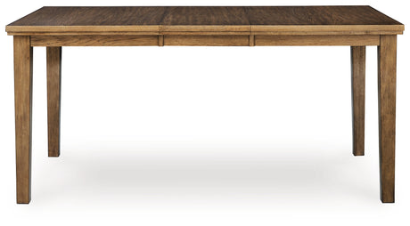 Urbinforte Light brown Counter Height Extension Dining Table and 4 Barstools from Ashley - Luna Furniture